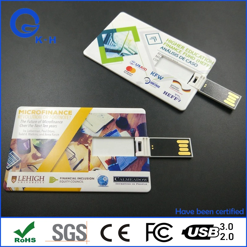 Full Color Printing Credit Card Flash Memory 16GB USB 2.0 3.0