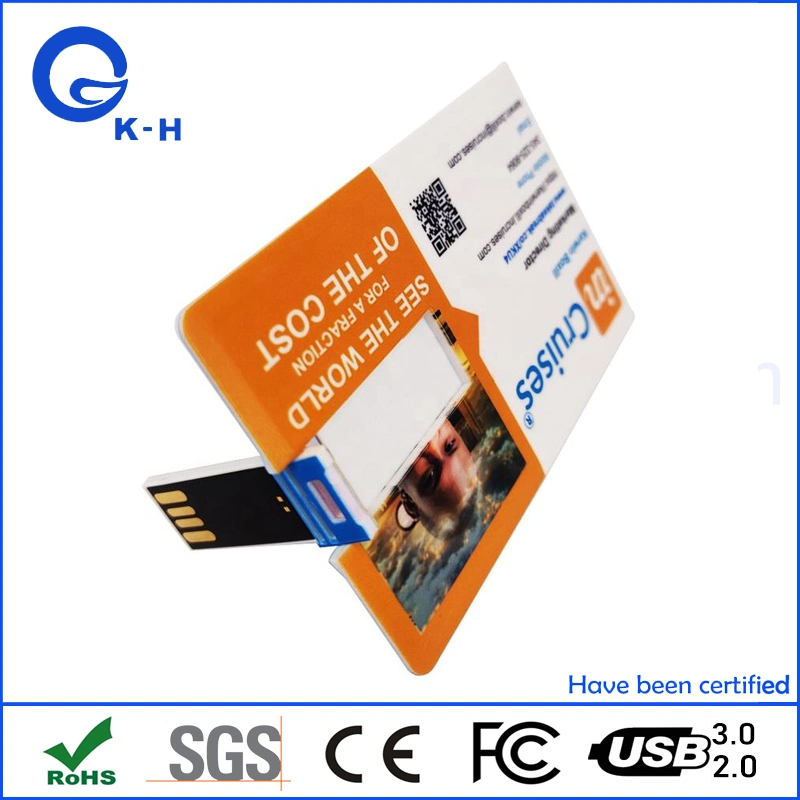 Classic Credit Card Flash Memory USB 2.0 3.0 16GB for Gift