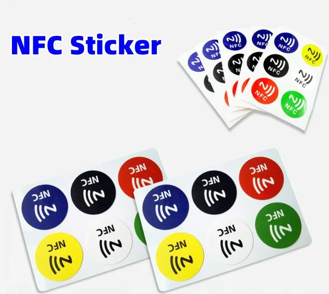 Wholesale ISO14443A NFC Tag Adhesive Customized RFID Social Media Sticker