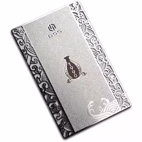 Plaque signalétique personnalisée en métal de carte de mode